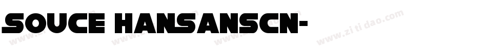 Souce HanSansCN字体转换